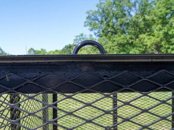 6.4x14 Straight Deck Utility Trailer 4ft Mesh Sides (2) 3500lb Axles - Image 11