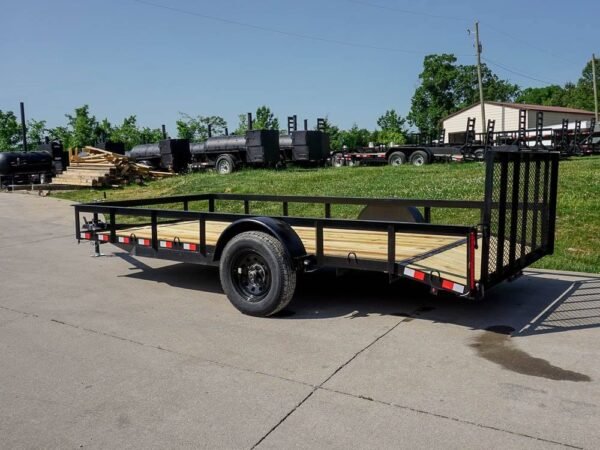 7x14 Dovetail Utility Trailer 3500lb Axle - Image 4