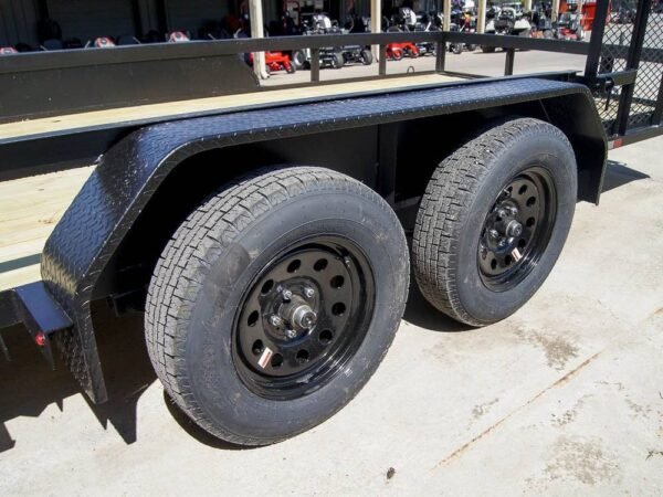 7x14 Straight Deck Utility Trailer with Side Gate (2) 3500lb Axles - Image 16