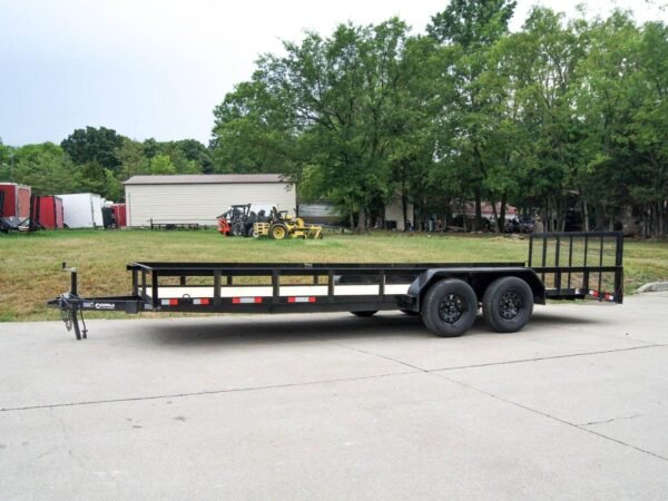 6.4x20 Dovetail Utility Trailer (2) 3500lb Axles - Image 3