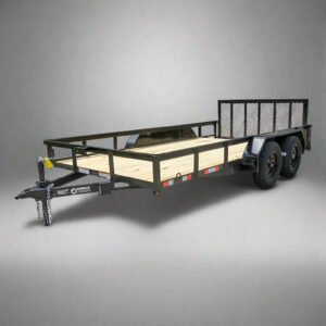 7x14 Dovetail Utility Trailer (2) 3500lb Axles