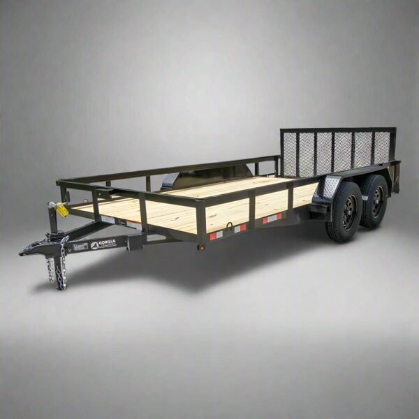 7x14 Dovetail Utility Trailer (2) 3500lb Axles