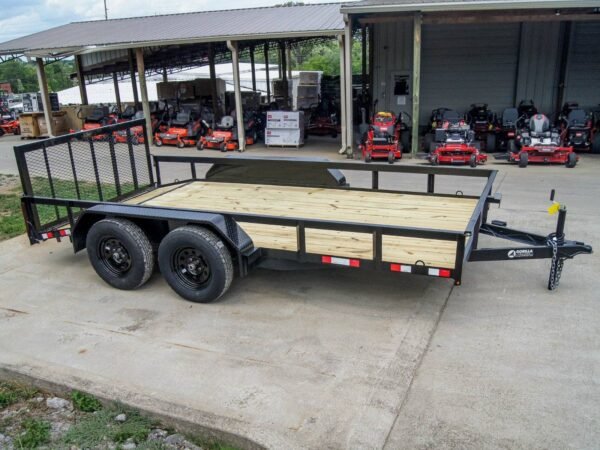 7x14 Dovetail Utility Trailer (2) 3500lb Axles - Image 8