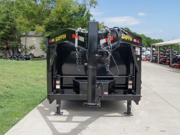 7x12 Gooseneck Hydraulic Dump Trailer with 4ft Side (2) 6K Axles - Image 3