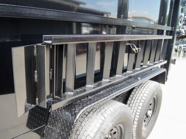 7x12 Gooseneck Hydraulic Dump Trailer with 4ft Side (2) 6K Axles - Image 18
