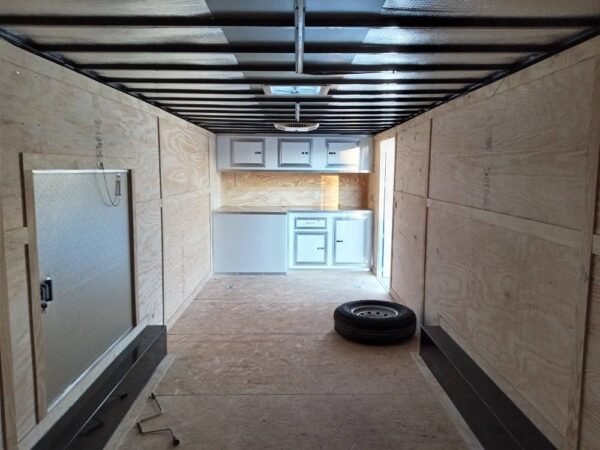 8.5' x 28' White Flat Nose Custom Enclosed Trailer - Image 15