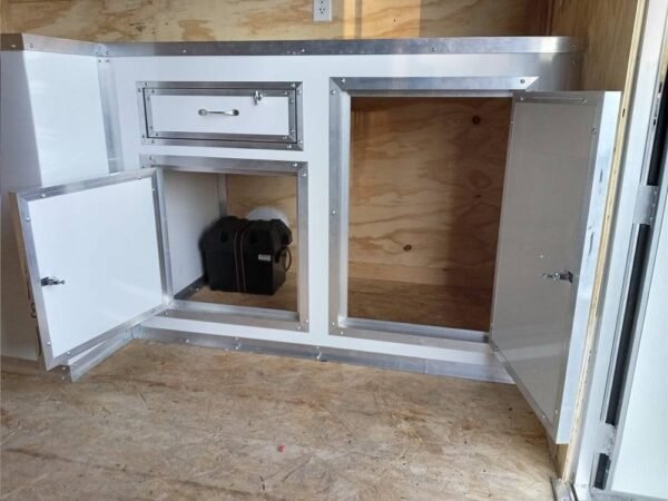 8.5' x 28' White Flat Nose Custom Enclosed Trailer - Image 21