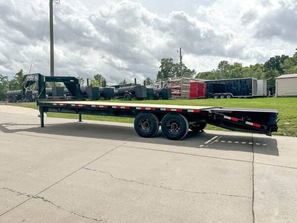 8.5x25 IBeam Gooseneck Deckover Trailer (2) 7K Axles King Kong Ramps 14K GVWR - Image 3