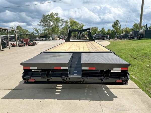 8.5x25 IBeam Gooseneck Deckover Trailer (2) 7K Axles King Kong Ramps 14K GVWR - Image 5