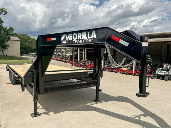 8.5x25 IBeam Gooseneck Deckover Trailer (2) 7K Axles King Kong Ramps 14K GVWR - Image 9