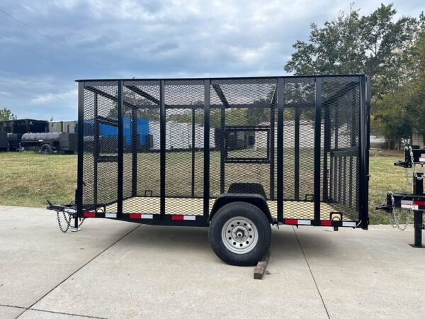 6.4x12 Straight Deck Aluminum Can Recycle Utility Trailer 3,500lb Axle with Brakes - Image 2