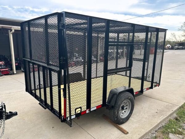 6.4x12 Straight Deck Aluminum Can Recycle Utility Trailer 3,500lb Axle with Brakes - Image 13