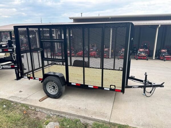 6.4x12 Straight Deck Aluminum Can Recycle Utility Trailer 3,500lb Axle with Brakes - Image 4