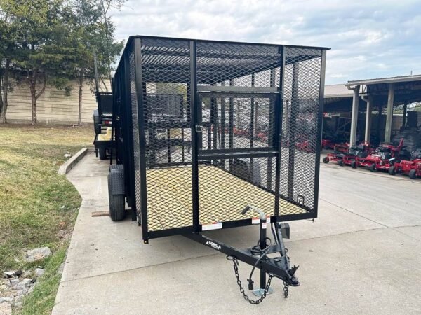 6.4x12 Straight Deck Aluminum Can Recycle Utility Trailer 3,500lb Axle with Brakes - Image 5
