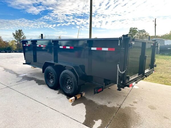 7x16 Gorilla Telescopic IBeam Dump Trailer with 3ft Sides (2) 7K Axles 14k GVWR - Image 5