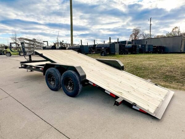7x20 Heavy Duty Hydraulic Tilt Car Hauler Trailer (2) 7K Axles 14K GVWR - Image 2