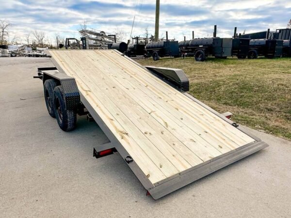 7x20 Heavy Duty Hydraulic Tilt Car Hauler Trailer (2) 7K Axles 14K GVWR - Image 3