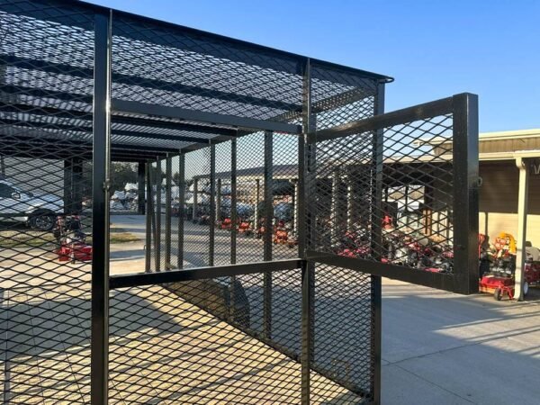 6.4x16 Straight Deck Utility Trailer 6ft Mesh Sides Roof (2) 3,500lb Axles - Image 9