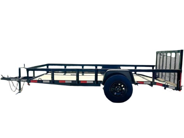 6.4x12 Powder Coated Dovetail Utility Trailer 3500lb Axle