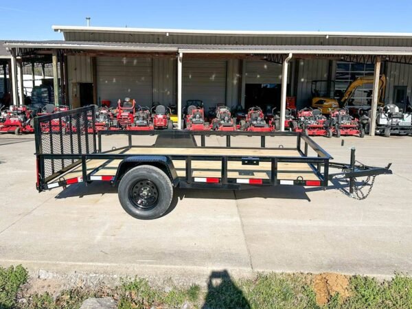 6.4x12 Powder Coated Dovetail Utility Trailer 3500lb Axle - Image 9