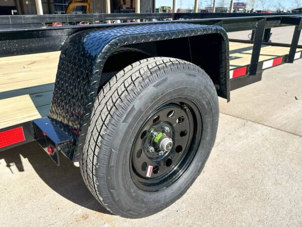 6.4x12 Powder Coated Dovetail Utility Trailer 3500lb Axle - Image 17