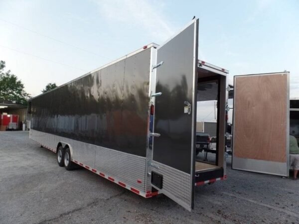 8.5 X 48 Charcoal Grey Enclosed Trailer Storage - Image 9
