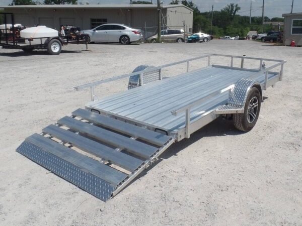 5'x12' All Aluminum Utility Trailer With Gate 3500 lb Axle - Image 6