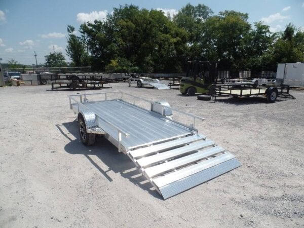 5'x12' All Aluminum Utility Trailer With Gate 3500 lb Axle - Image 2
