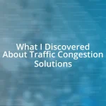 What I Discovered About Traffic Congestion Solutions